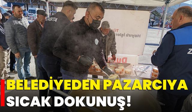 Belediyeden Pazarcıya Sıcak Dokunuş!