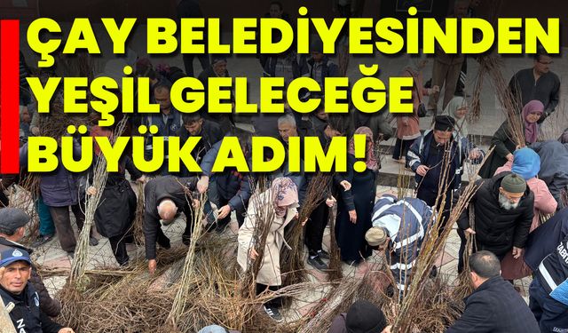 Çay Belediyesinden Yeşil Geleceğe Büyük Adım!