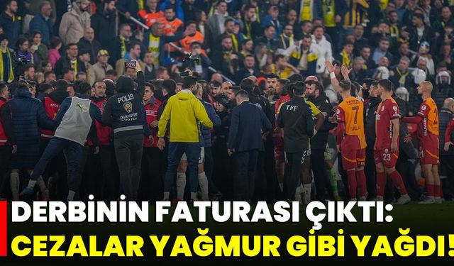 Derbinin Faturası Çıktı: Cezalar Yağmur Gibi Yağdı!