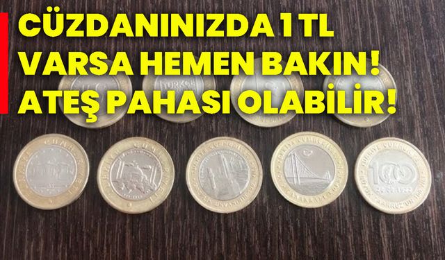 Cüzdanınızda 1 tl varsa hemen bakın! Ateş pahası olabilir!