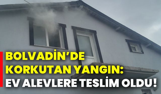 Bolvadin’de korkutan yangın: Ev alevlere teslim oldu!