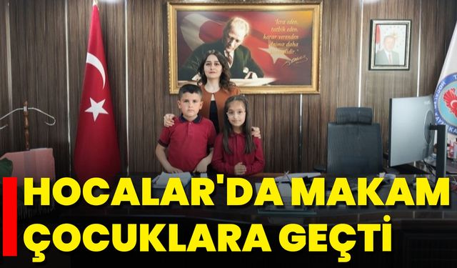 Hocalar'da Makam Çocuklara Geçti