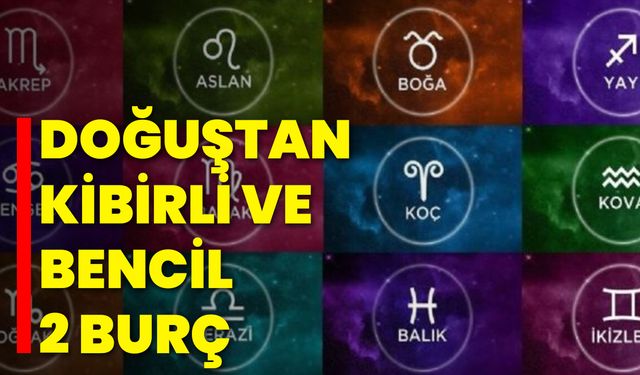 Doğuştan Kibirli ve Bencil 2 Burç