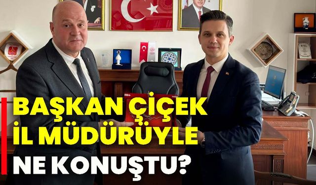 Başkan Çiçek İl Müdürüyle ne konuştu?