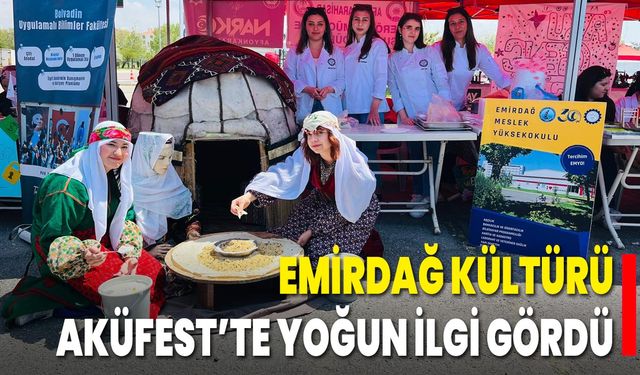 Emirdağ Kültürü, AKÜFEST’te Yoğun İlgi Gördü