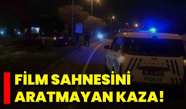 Film Sahnesini Aratmayan Kaza!