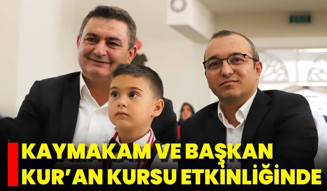 Kaymakam Ve Başkan Kur’an Kursu Etkinliğinde