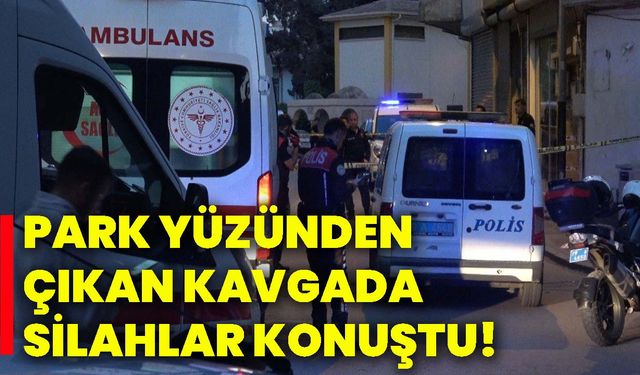 Park yüzünden çıkan kavgada silahlar konuştu!