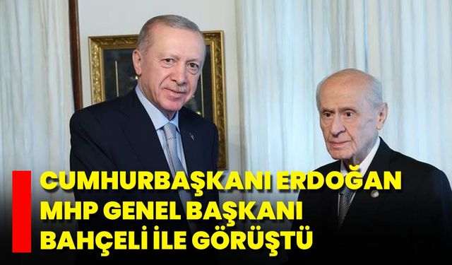 Cumhurbaşkanı Erdoğan, MHP Genel Başkanı Bahçeli İle Görüştü