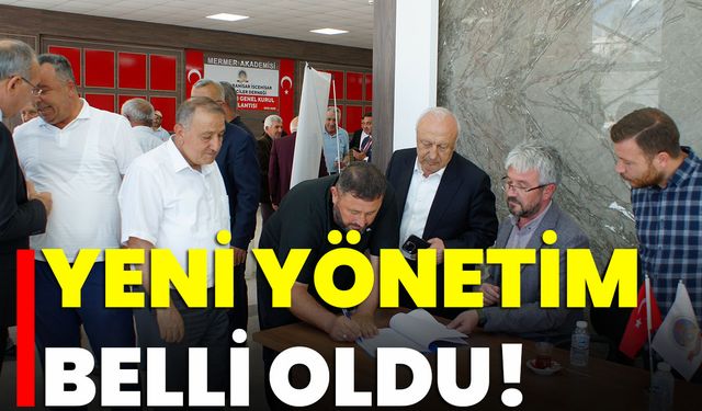 Yeni Yönetim Belli Oldu!