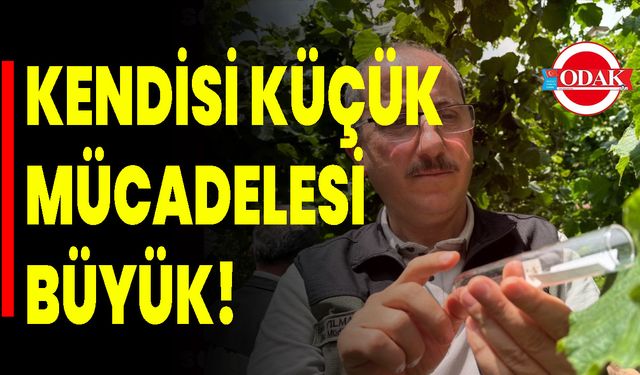 Kendisi küçük, mücadelesi büyük
