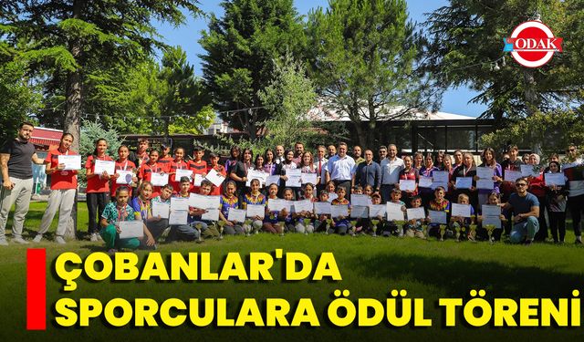 Çobanlar'da Sporculara Ödül Töreni