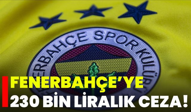 Fenerbahçe’ye 230 Bin Liralık Ceza!