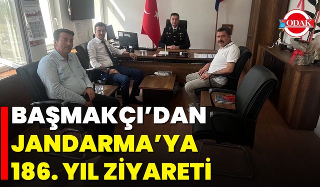Başmakçı’dan Jandarma’ya 186. Yıl Ziyareti