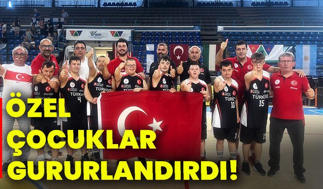 Özel çocuklar gururlandırdı!