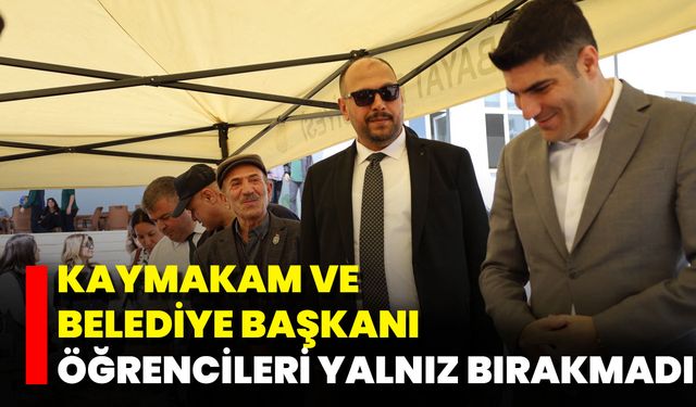 Kaymakam Ve Belediye Başkanı Öğrencileri Yalnız Bırakmadı