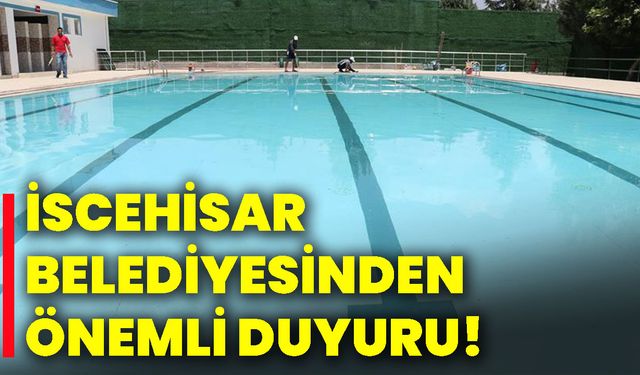 İscehisar Belediyesinden önemli duyuru!