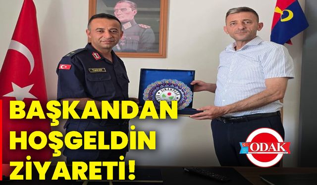 Başkandan hoşgeldin ziyareti!