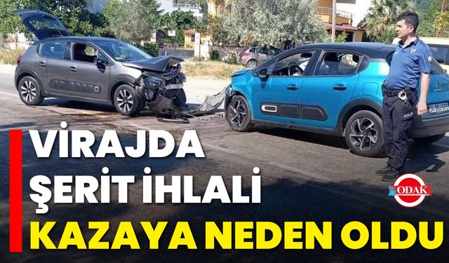 Virajda Şerit İhlali Kazaya Neden Oldu