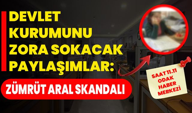 Devlet Kurumunu Zora Sokacak Paylaşımlar: Zümrüt Aral Skandalı