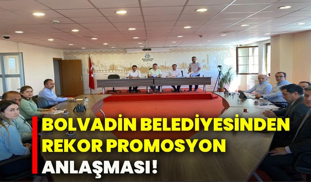 Bolvadin Belediyesinden Rekor promosyon anlaşması!