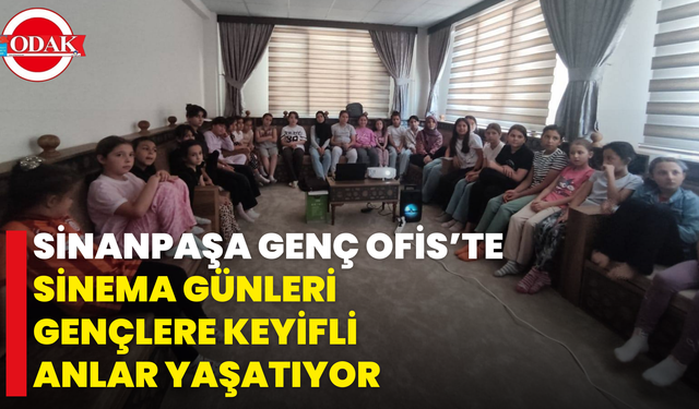 Sinanpaşa Genç Ofis’te Sinema Günleri Gençlere Keyifli Anlar Yaşatıyor