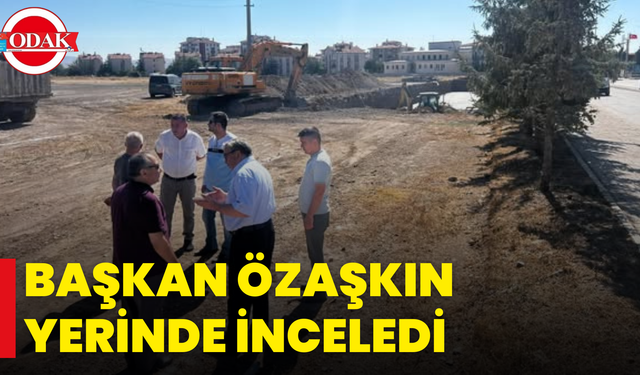Başkan Özaşkın Yerinde İnceledi