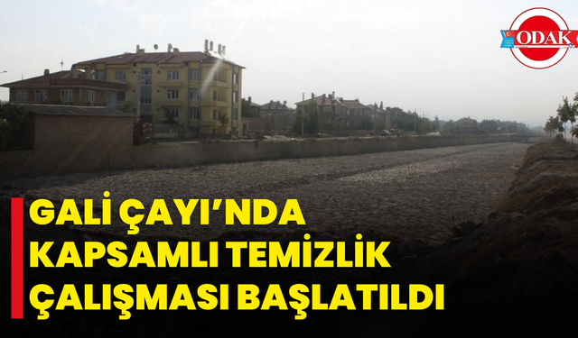 Gali Çayı’nda Kapsamlı Temizlik Çalışması Başlatıldı