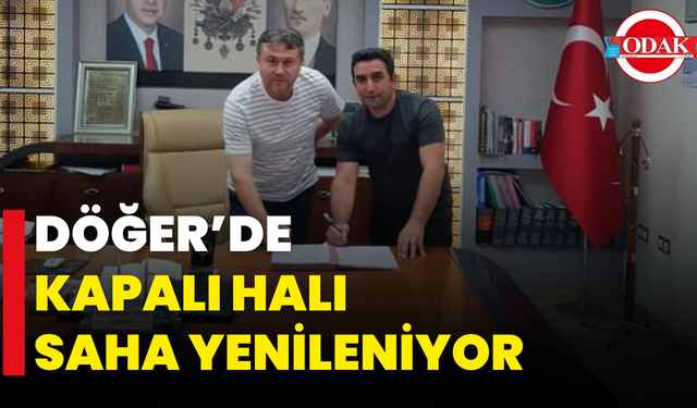 Döğer’de Kapalı Halı Saha Yenileniyor