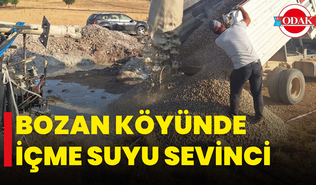 Bozan Köyünde İçme Suyu Sevinci