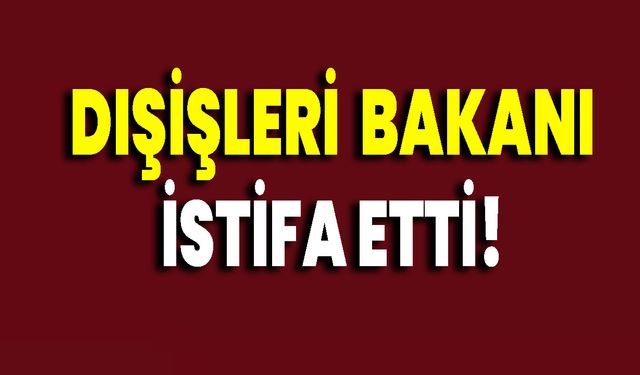 Dışişleri Bakanı İstifa Etti!
