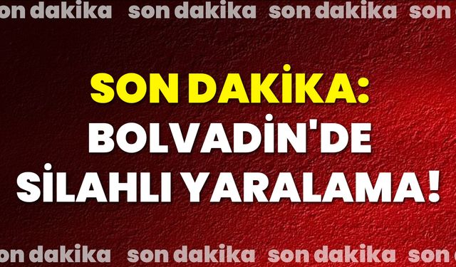 Son dakika: Bolvadin'de silahlı yaralama!