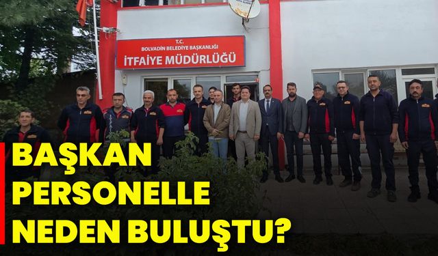 Başkan, personelle neden buluştu?