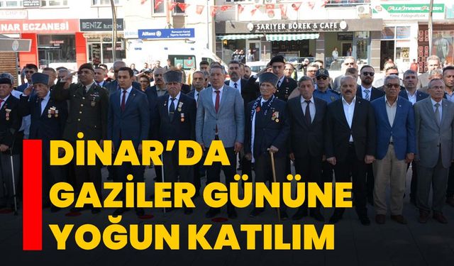 Dinar’da Gaziler Gününe yoğun katılım