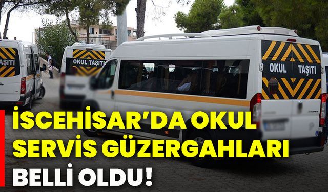 İscehisar’da okul servis güzergahları belli oldu!