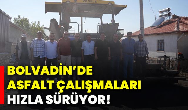 Bolvadin’de asfalt çalışmaları hızla sürüyor!
