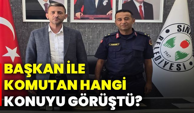 Başkan ile komutan hangi konuyu görüştü?