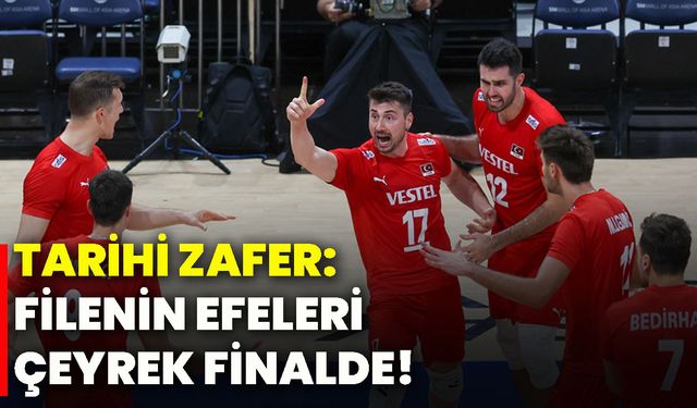 Tarihi zafer: Filenin Efeleri çeyrek finalde!