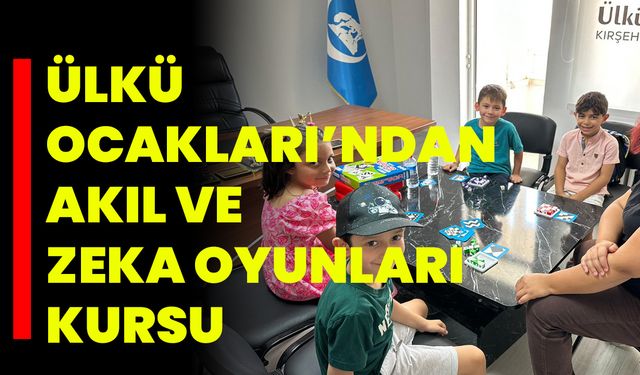Ülkü Ocakları’ndan Akıl ve Zeka Oyunları Kursu