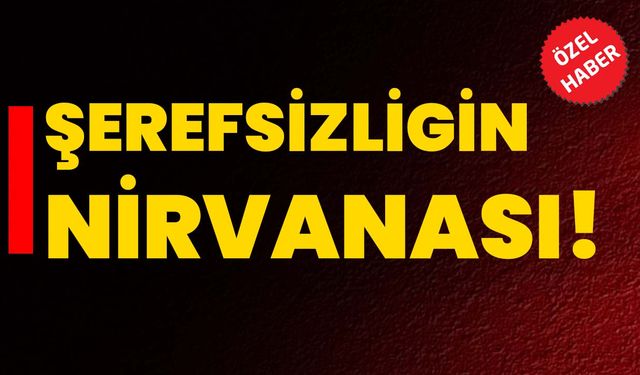 Şerefsizligin nirvanası!
