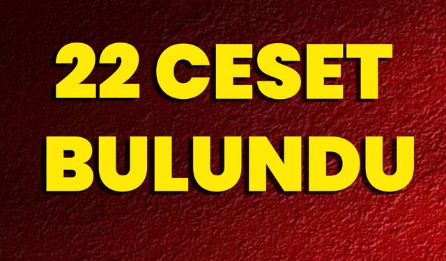 22 Ceset Bulundu