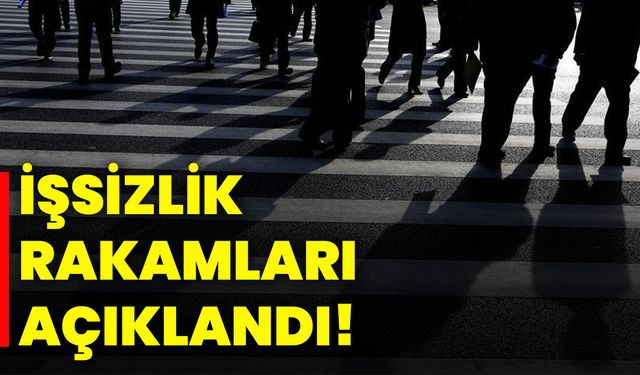 İşsizlik rakamları açıklandı!