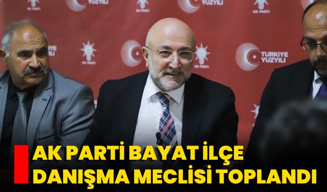 AK Parti Bayat İlçe Danışma Meclisi Toplandı