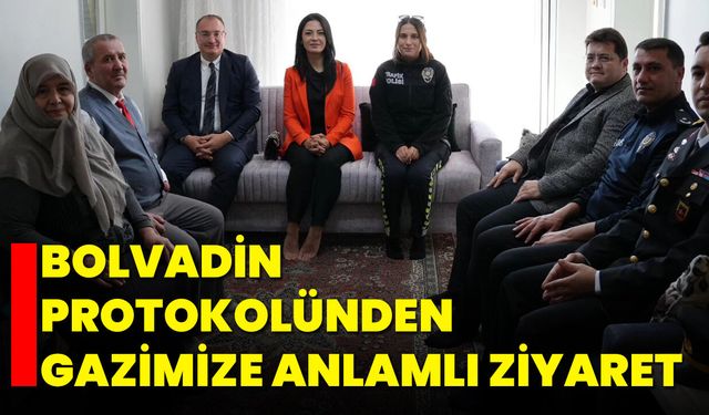 Bolvadin Protokolünden Gazimize Anlamlı Ziyaret