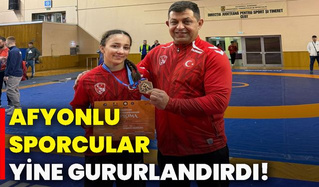 Afyonlu sporcular yine gururlandırdı!