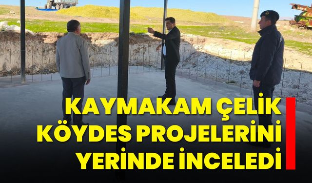 Kaymakam Çelik, Köydes Projelerini Yerinde İnceledi