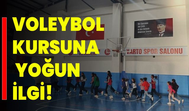 Voleybol Kursuna Yoğun İlgi!