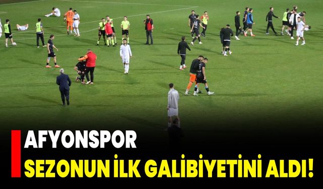 Afyonspor Sezonun İlk Galibiyetini Aldı!