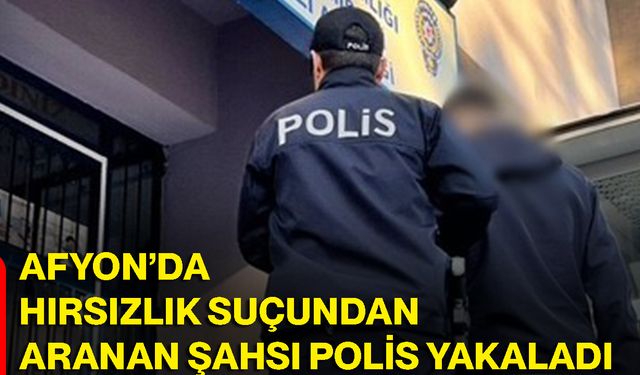 Afyon’da Hırsızlık Suçundan Aranan Şahsı Polis Yakaladı