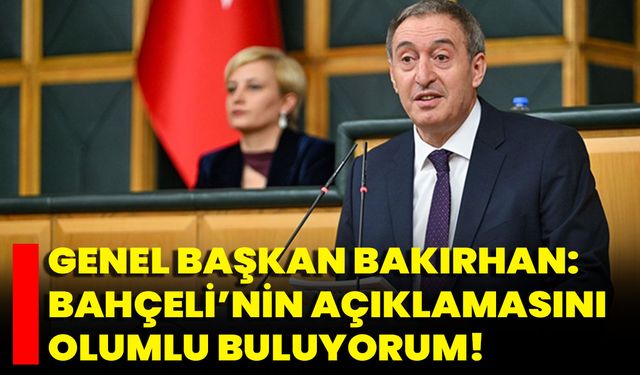 Genel Başkan Bakırhan: Bahçeli’nin Açıklamasını Olumlu Buluyorum!